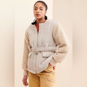 NWT | Line & Dot | Milan Padded Oversized Sherpa Jacket | Sz XS